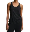 Majestic Essential Stretch Linen Tank Top In Noir In Black
