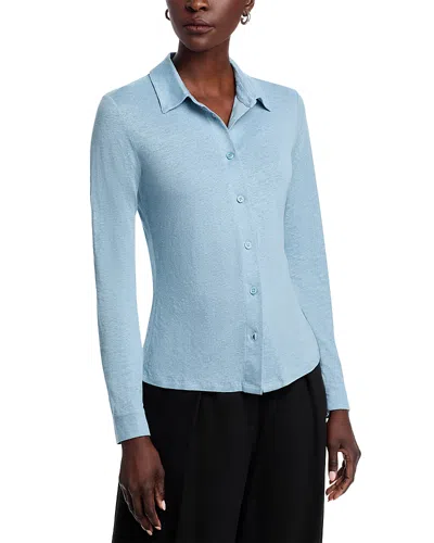 Majestic Stretch Shirt In Blue