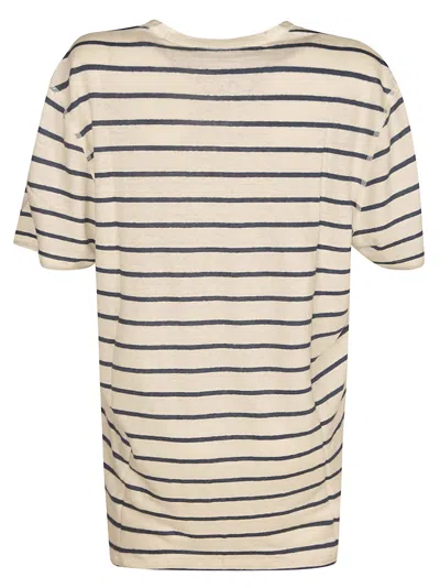 Majestic Stripe T-shirt In Brown