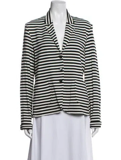 Pre-owned Majestic Striped Blazer In Multicolor