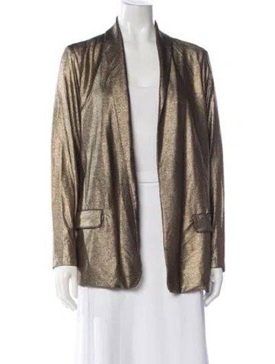Pre-owned Majestic Striped Evening Jacket In Gray