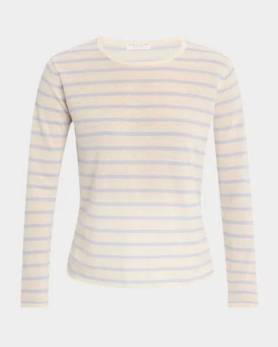 Majestic Striped Machine-washable Cashmere Sweater