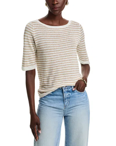Majestic Striped Sweater In Sable
