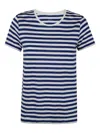 Majestic Filatures Round Neck Short Sleeves Sweater Clothing In 蓝色