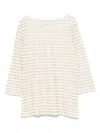 Majestic Striped T-shirt In Gold