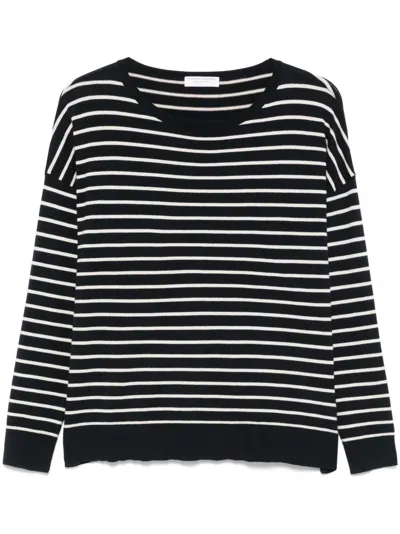 Majestic Striped Top In Blue