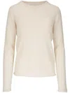 Majestic Cashmere Crewneck Sweater In White
