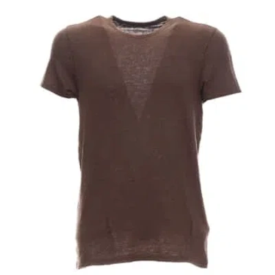 Majestic T-shirt For Man M500-hts040 580 In Brown
