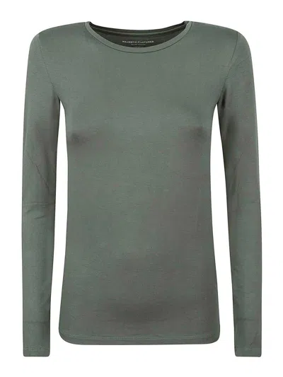 Majestic T-shirt In Green