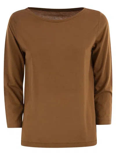 MAJESTIC MAJESTIC T SHIRT WITH 3/4 SLEEVES