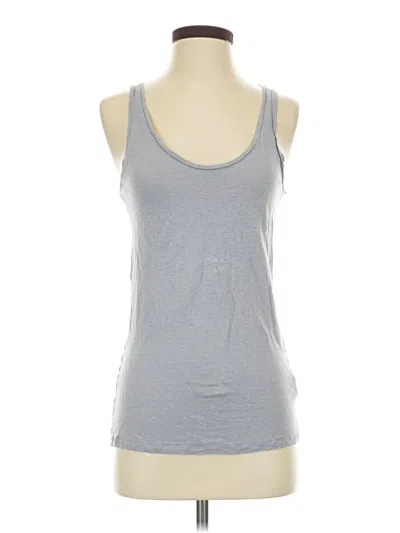 Pre-owned Majestic Tank Top Gray Halter Neckline Tops
