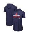 Majestic Threads Men's Navy Boston Red Sox Tri-blend Hoodie T-shirt In Blue