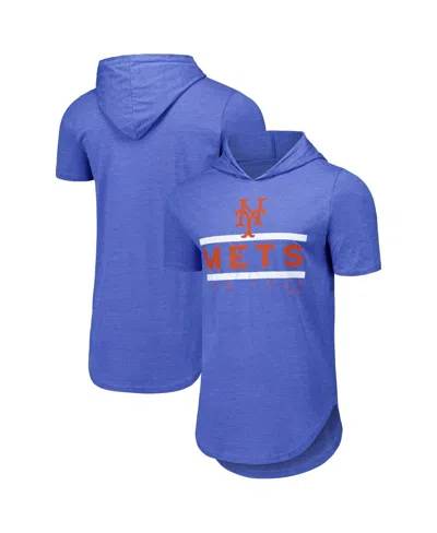 Majestic Threads Royal New York Mets Tri-blend Hoodie T-shirt