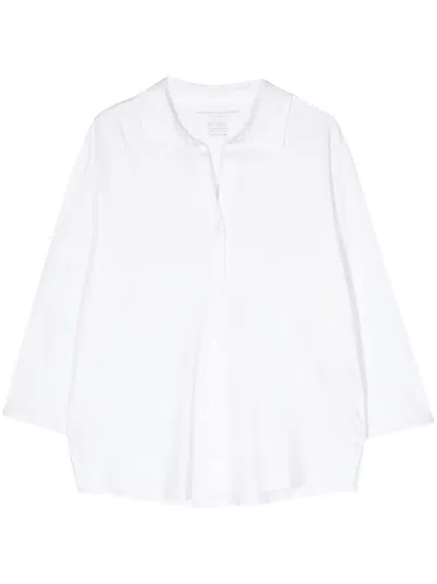 Majestic Three-quarter Sleeve Shirt In White