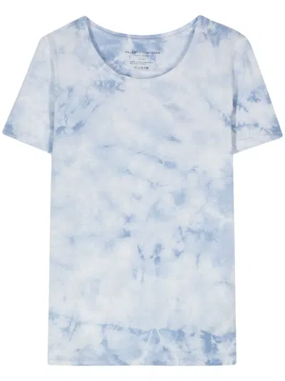 Majestic Tie-dye T-shirt In Blue