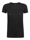 Majestic Crewneck Cashmere T-shirt In Black