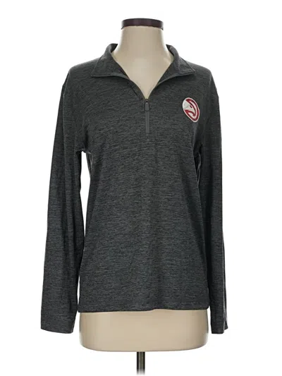 Pre-owned Majestic Track Jacket In Gray