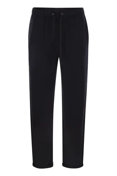 MAJESTIC MAJESTIC TROUSERS WITH DRAWSTRING WAIST