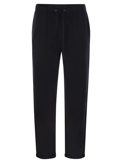 MAJESTIC TROUSERS WITH DRAWSTRING WAIST