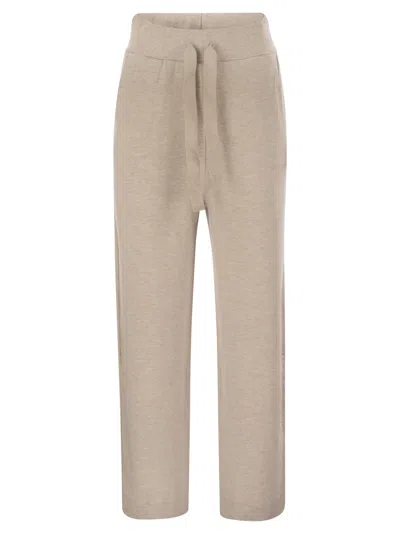 MAJESTIC TROUSERS WITH DRAWSTRING WAIST