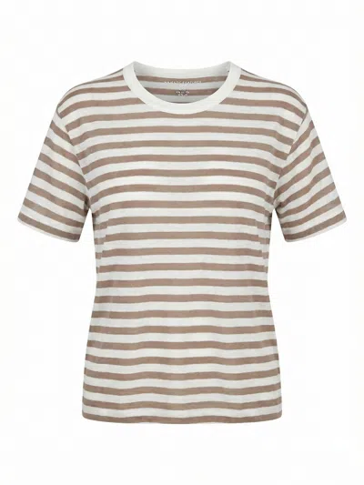 Majestic Striped Short-sleeve T-shirt In Multi