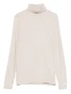 Majestic Turtleneck Long-sleeve Top In Neutral