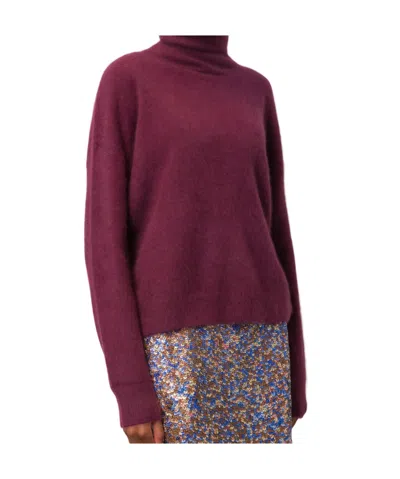 Majestic Turtleneck Sweater In Red