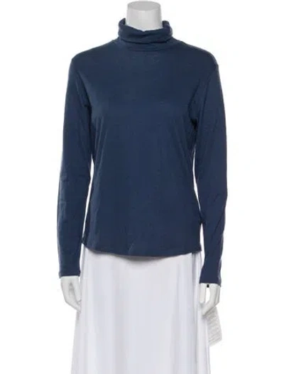 Pre-owned Majestic Turtleneck Sweater W/ Tags In Blue