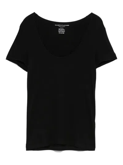 Majestic U-neck Short Sleeve T-shirt