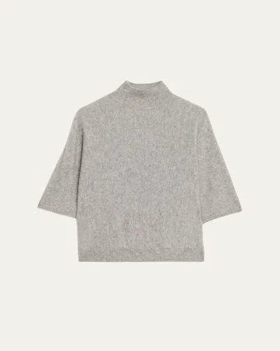 Majestic Ultra-soft Turtleneck Sweater In Gray