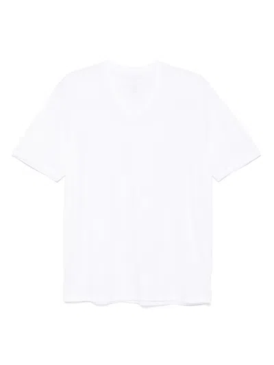 Majestic V-neck Short-sleeve T-shirt In White