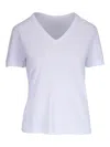 Majestic V-neck T-shirt In White