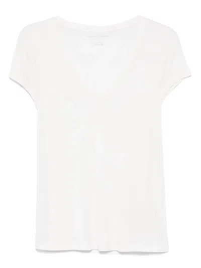 Majestic V-neck T-shirt In Neutrals