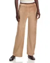 Majestic Velour Wide Leg Pants In Brown