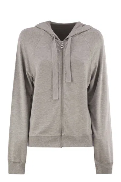 MAJESTIC MAJESTIC VISCOSE HOODIE