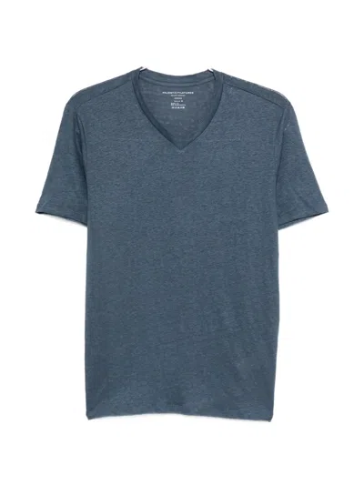 Majestic V-neck Short-sleeve T-shirt In Blue