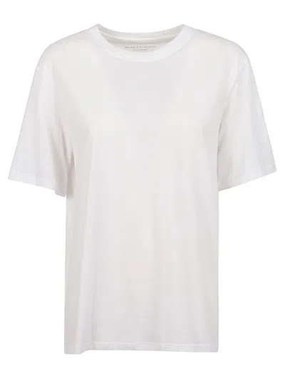 Majestic White Cotton Crewneck T-shirt