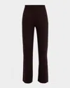 Majestic Wide-leg French Terry Pants In Black