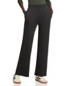 Majestic Wide Leg Pull On Pants In Anthracite Chine