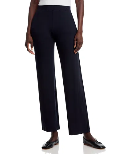 Majestic Wide Leg Pull On Pants In Blue