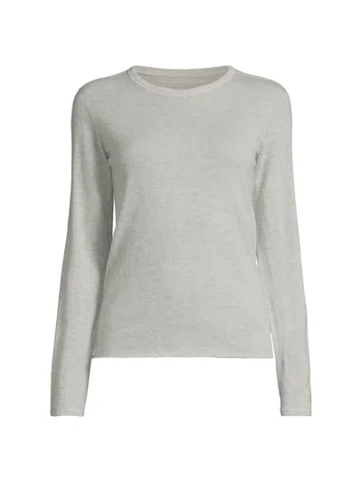 Majestic Women's Cashmere Crewneck Sweater In Gray