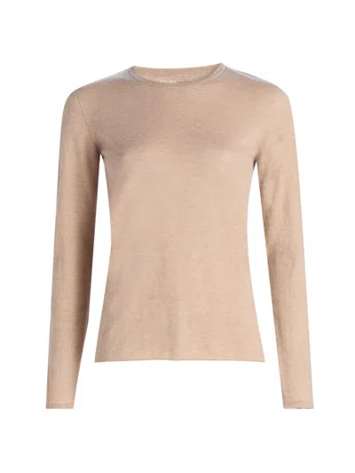 Majestic Women's Cashmere Crewneck Sweater In Neutral