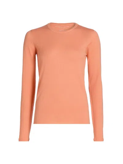 Majestic Women's Cashmere Crewneck Sweater In Orange