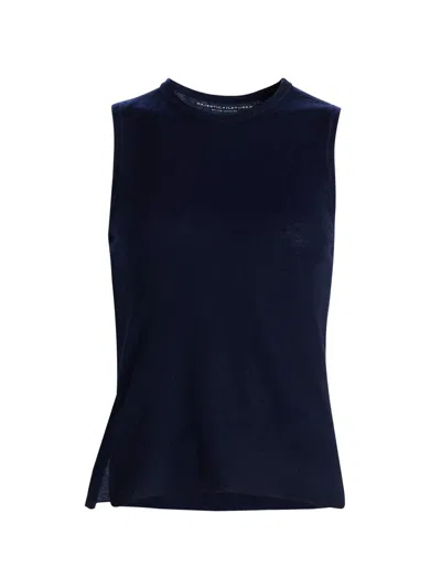 Majestic Women's Cashmere Crewneck Tank In Blue