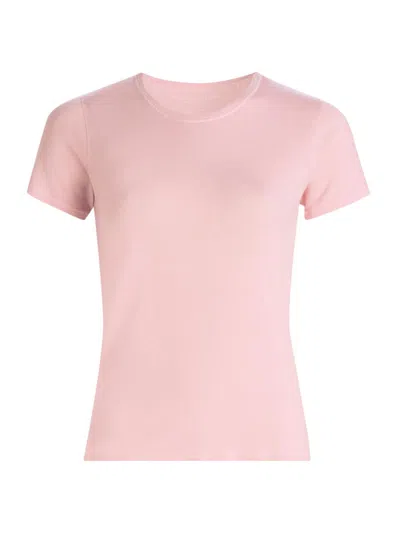 Majestic Women's Cashmere Short-sleeve Tee In Pink
