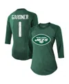 Majestic Women's  Threads Ahmad Sauce Gardner Green New York Jets Player Name And Number Tri-blend Ra In Green