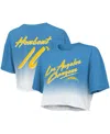 Majestic Threads Justin Herbert Powder Blue/white Los Angeles Chargers Dip-dye Player Name & Number In Powder Blue,white