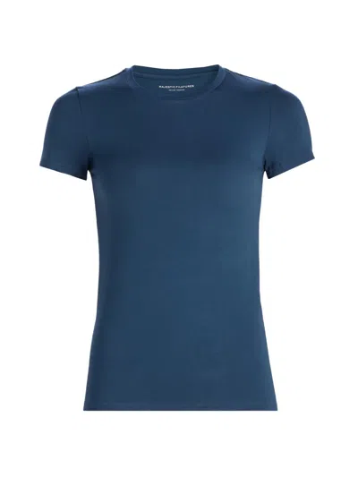Majestic Women's Soft Touch Crewneck T-shirt In Blue