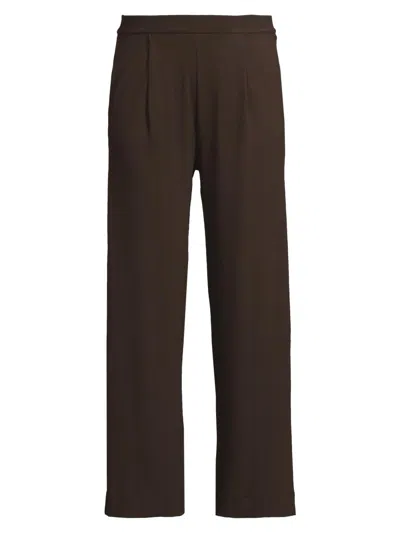 Majestic Women's Soft Touch Straight-leg Pants In Brown