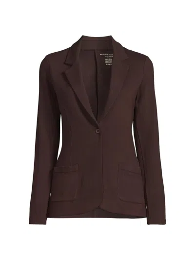 Majestic Women's Stretch Single-breasted Blazer In Brown